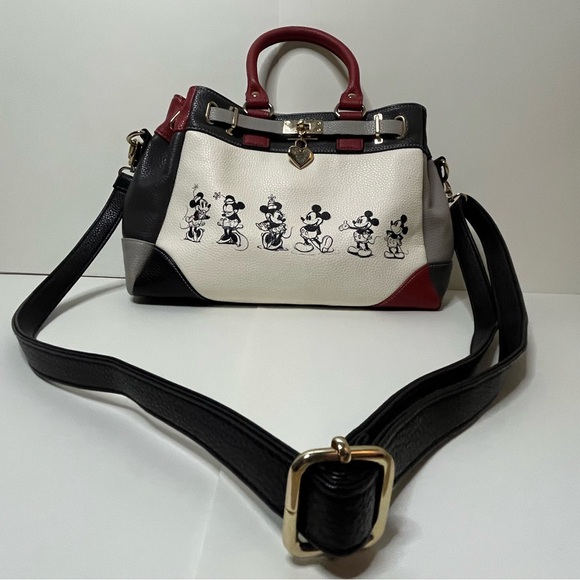 The Bradford Exchange Mickey and Minnie Love Story Handbag - Picture 6 of 7
